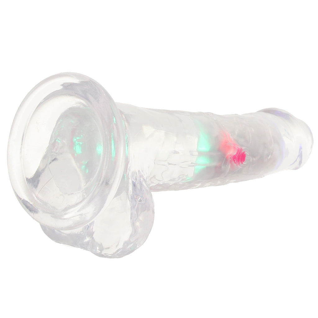 RealRock 7 Inch Light Up Vibrating Ballsy Dildo Vibrators > Realistic Vibrator Dildos - Tophatter Daily Deals