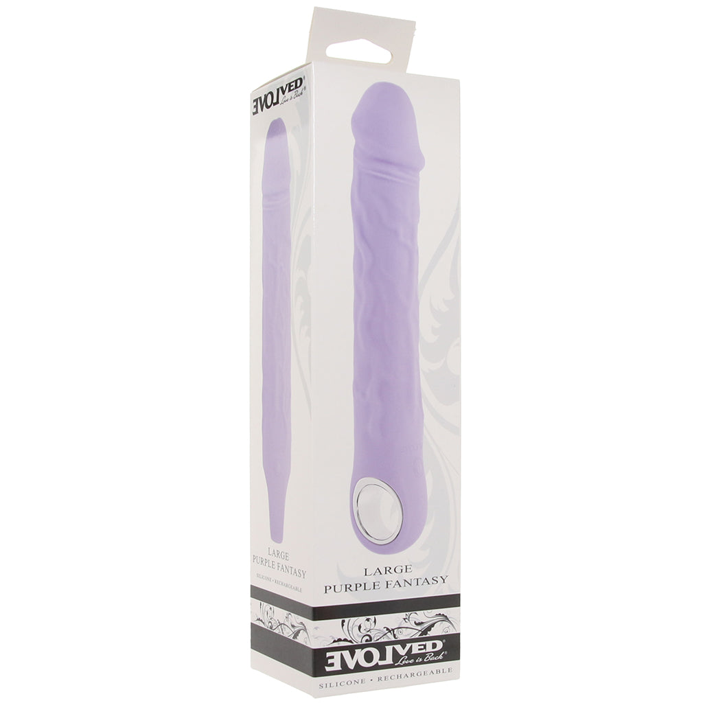 Large Purple Fantasy Vibe - Tophatter's Adult Sex Toys Online Vibrators > Realistic Vibrator Dildos - Tophatter Daily Deals