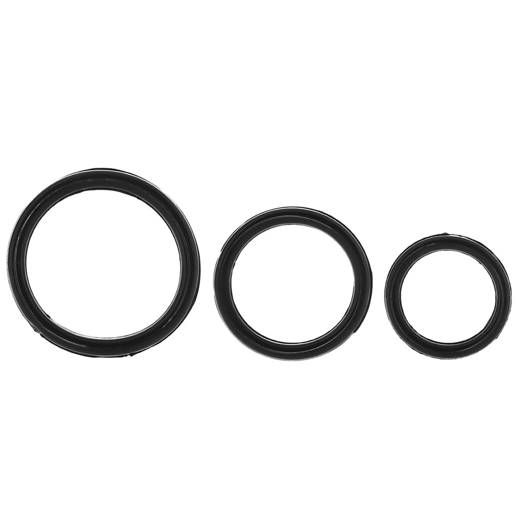 Silicone Support Rings in Black Cock Rings - Tophatter Daily Deals