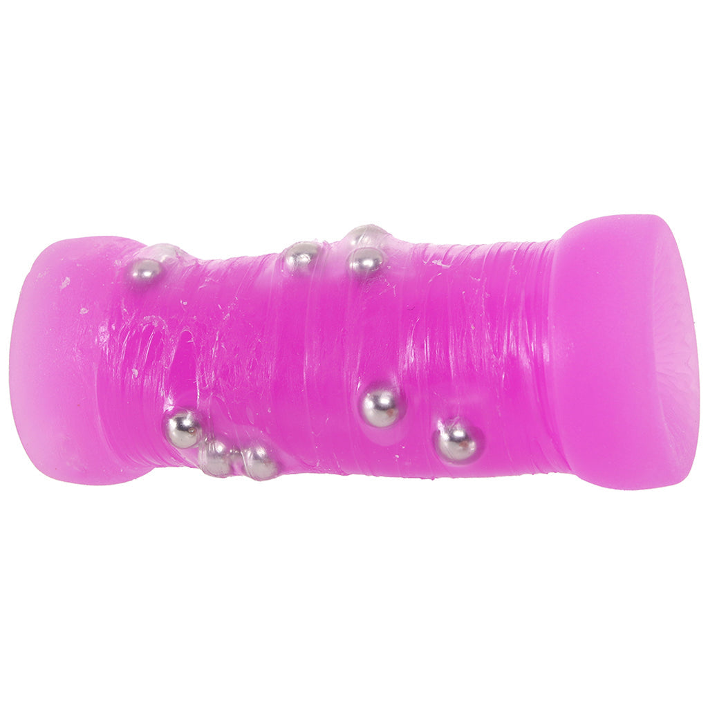 Pop Sock! Beaded Stroker in Purple Male Masturbators > Discreet Masturbators - Tophatter Daily Deals