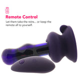 Icicles No.83 Vibrating Glass Plug in Purple - Tophatter's Vibrator Deals Online Anal Sex Toys > Anal Vibrators - Tophatter Daily Deals