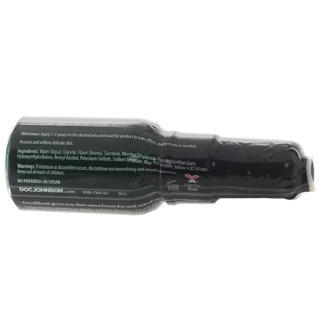 GoodHead Mint Tingle Spray in 1oz/29ml - Tophatter's Adult Products Lubes and Lotions > Flavored Sex Lubes - Tophatter Daily Deals