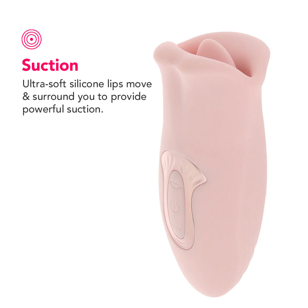 Loveline Kiss Dual Action Suction Vibe Vibrators > Clitoral Stimulators - Tophatter Daily Deals