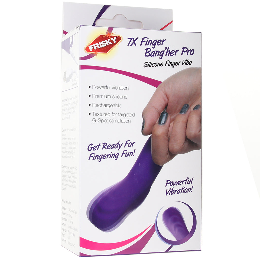 Frisky Finger Bang'her Pro Vibe in Purple Vibrators > Finger Vibrators - Tophatter Daily Deals