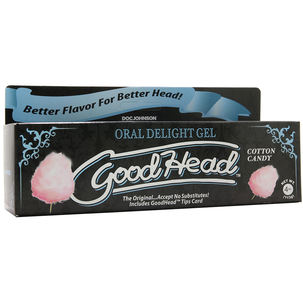 GoodHead Oral Delight Gel 4oz/113g in Cotton Candy Lubes and Lotions > Flavored Sex Lubes - Tophatter Daily Deals