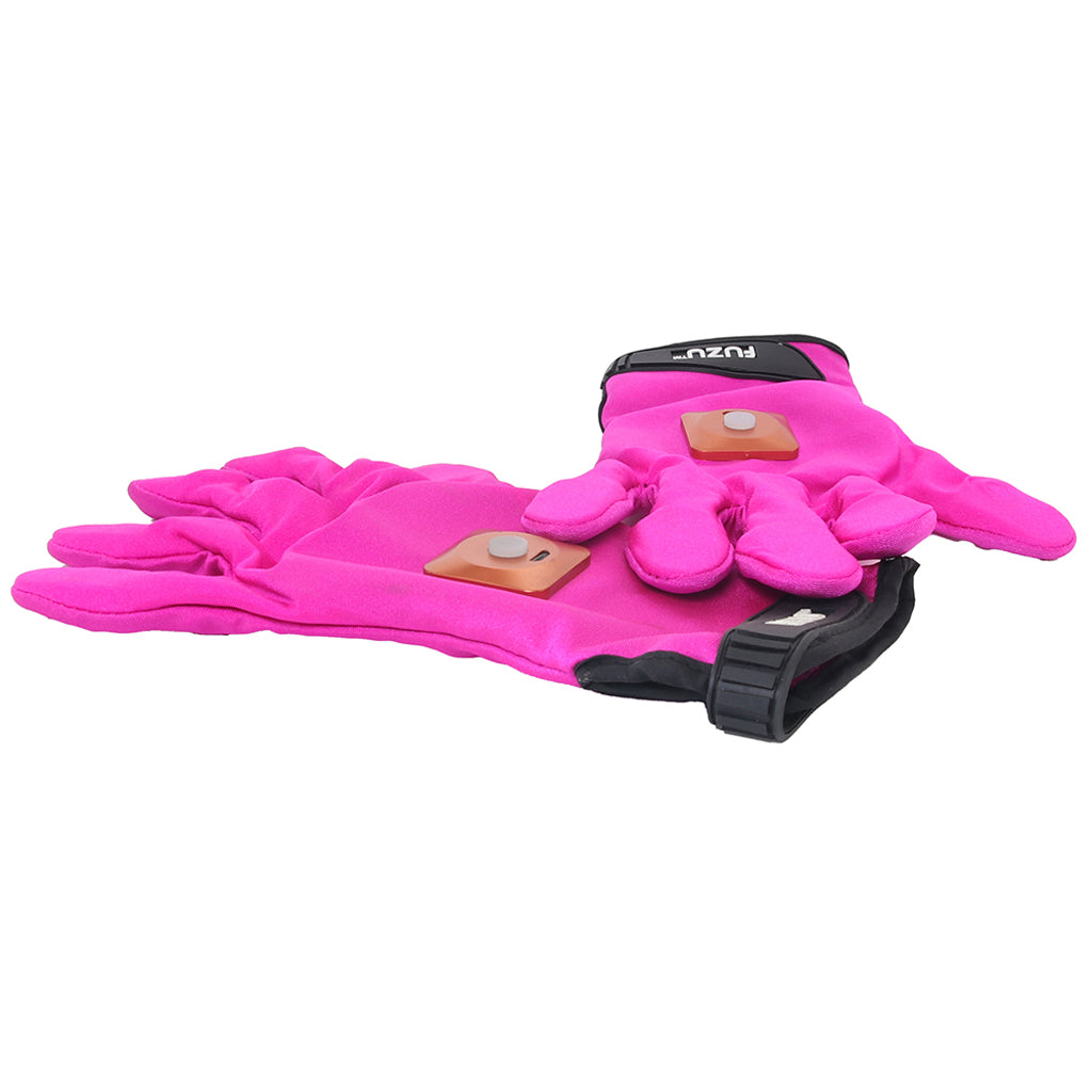 Fuzu Vibrating Small Massage Gloves in Pink - Tophatter's Vibrator Deals Online Vibrators > Clitoral Stimulators - Tophatter Daily Deals