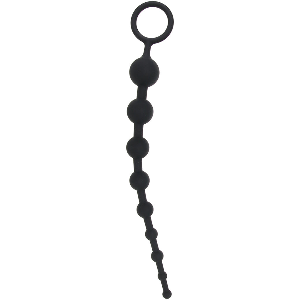 All About Anal Seamless Anal Beads in Black - Wholesale Prices (Limited Deals)
