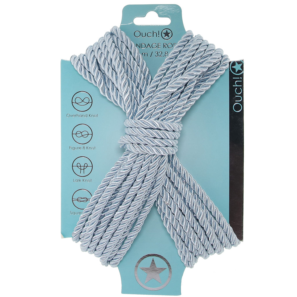 Ouch! 32.8'/10m Bondage Rope in Powder Blue Bondage and Fetish > Restraints - Tophatter Daily Deals