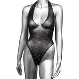 Radiance Deep V Black Body Suit XL Lingerie > Lingerie - Tophatter Daily Deals