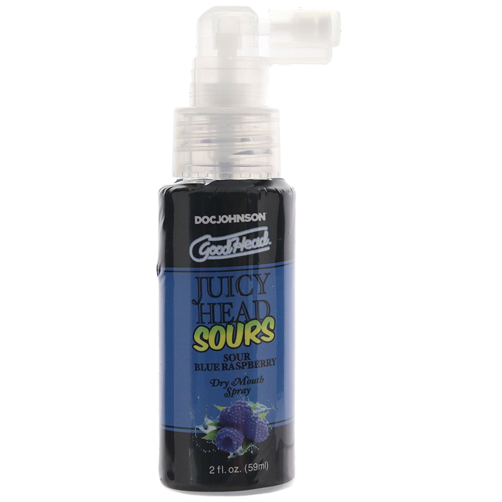 GoodHead Juicy Head Sours Mouth Spray 2oz/59ml in Blue Rasp Lubes and Lotions > Flavored Sex Lubes - Tophatter Daily Deals