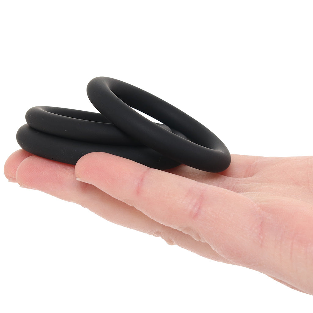 LEVELZ 3 Piece Classic Cock Ring Set in L-XXL Cock Rings - Tophatter Daily Deals