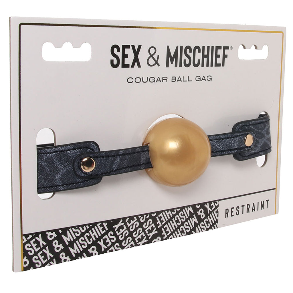 Sex & Mischief Cougar Ball Gag Bondage and Fetish > Ball Gags & Mouth Restraints - Tophatter Daily Deals
