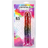 Crystal Jellies 8.5 Inch Classic Dildo in Rainbow Dildo Sex Toys > Realistic Dildos - Tophatter Daily Deals