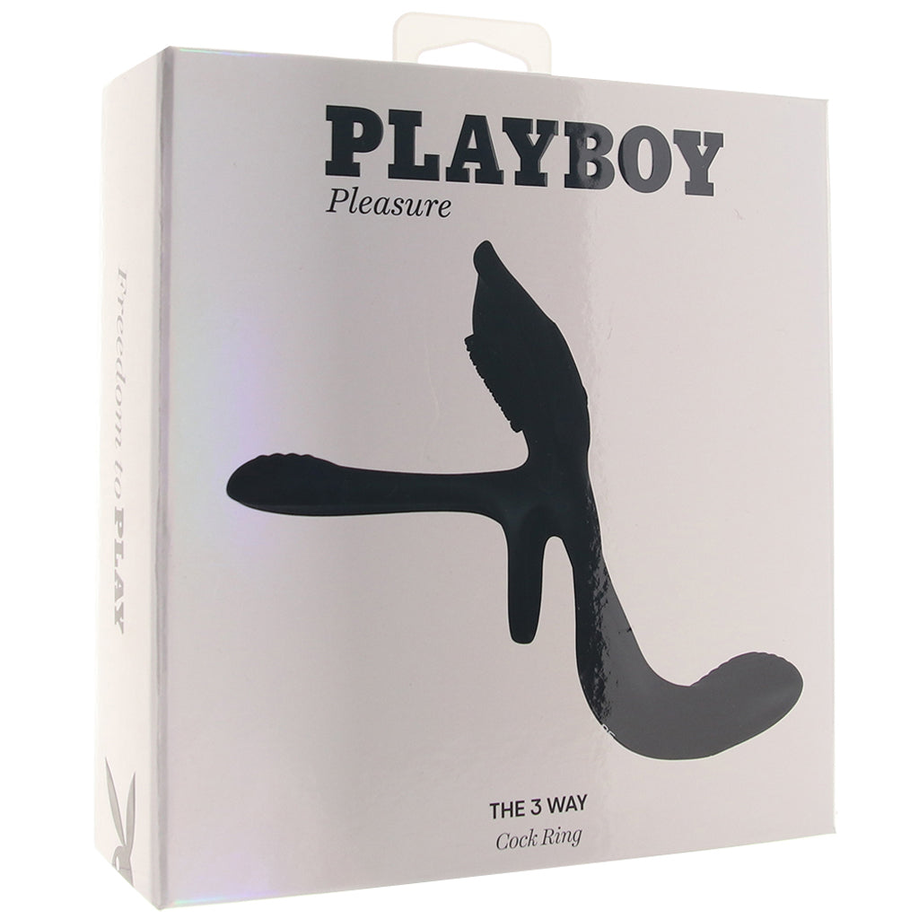 Playboy The 3 Way Vibrating Cock Ring - Tophatter's Vibrator Deals Online Cock Rings - Tophatter Daily Deals