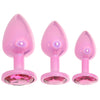 Ouch! Paris Collection Metal Anal Plug Set in Pink Anal Sex Toys > Butt Plugs - Tophatter Daily Deals