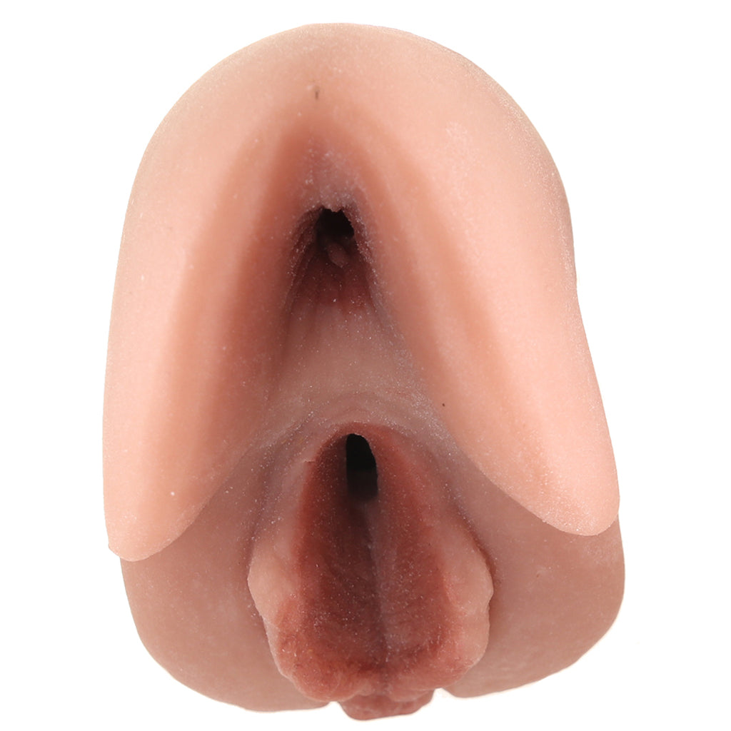 PDX Plus Perfect Pussy Double Stroker in Tan - Tophatter's Adult Products Male Masturbators > Pocket Strokers - Tophatter Daily Deals