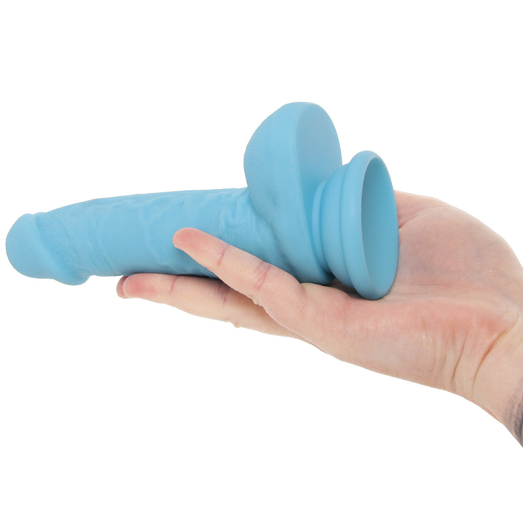 Declan 6.5 Inch Silicone Dildo in Blue Dildo Sex Toys > Realistic Dildos - Tophatter Daily Deals