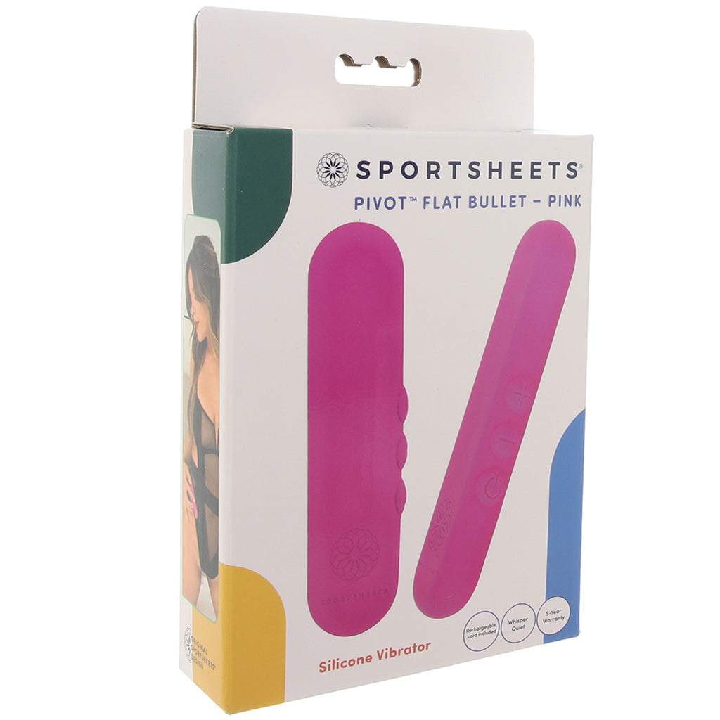 Pivot Flat Bullet Vibe in Pink Vibrators > Bullet and Egg Vibrators - Tophatter Daily Deals