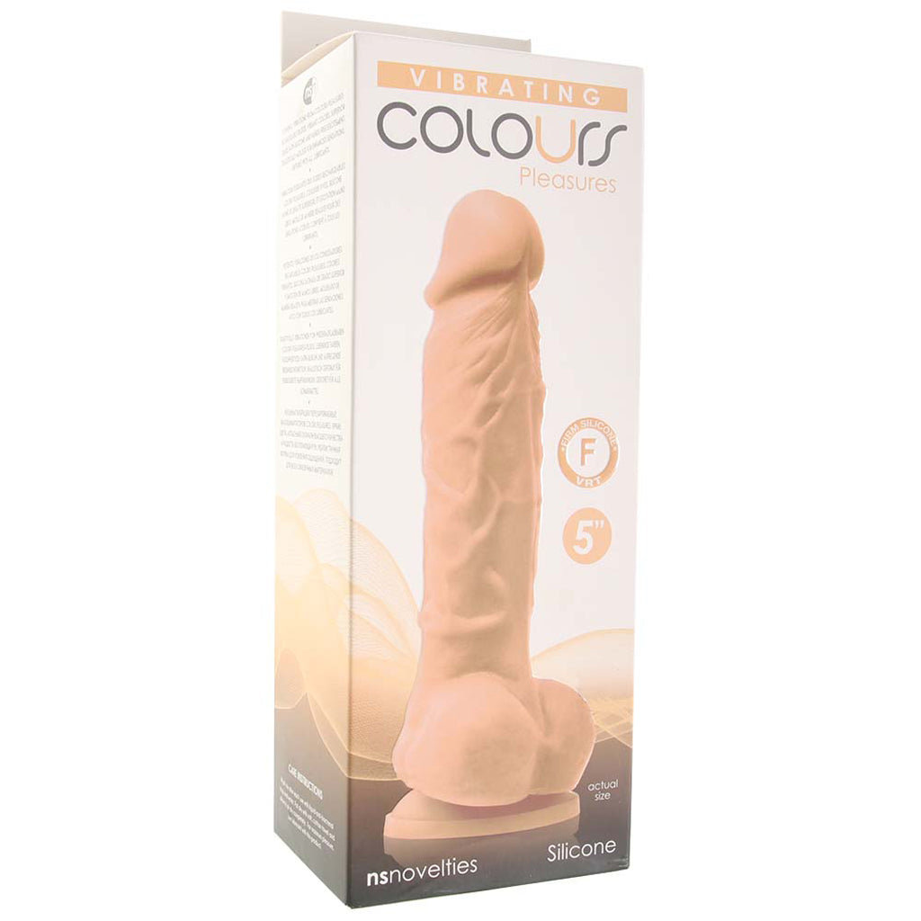Colours Pleasures 5 Inch Vibe in White Vibrators > Realistic Vibrator Dildos - Tophatter Daily Deals