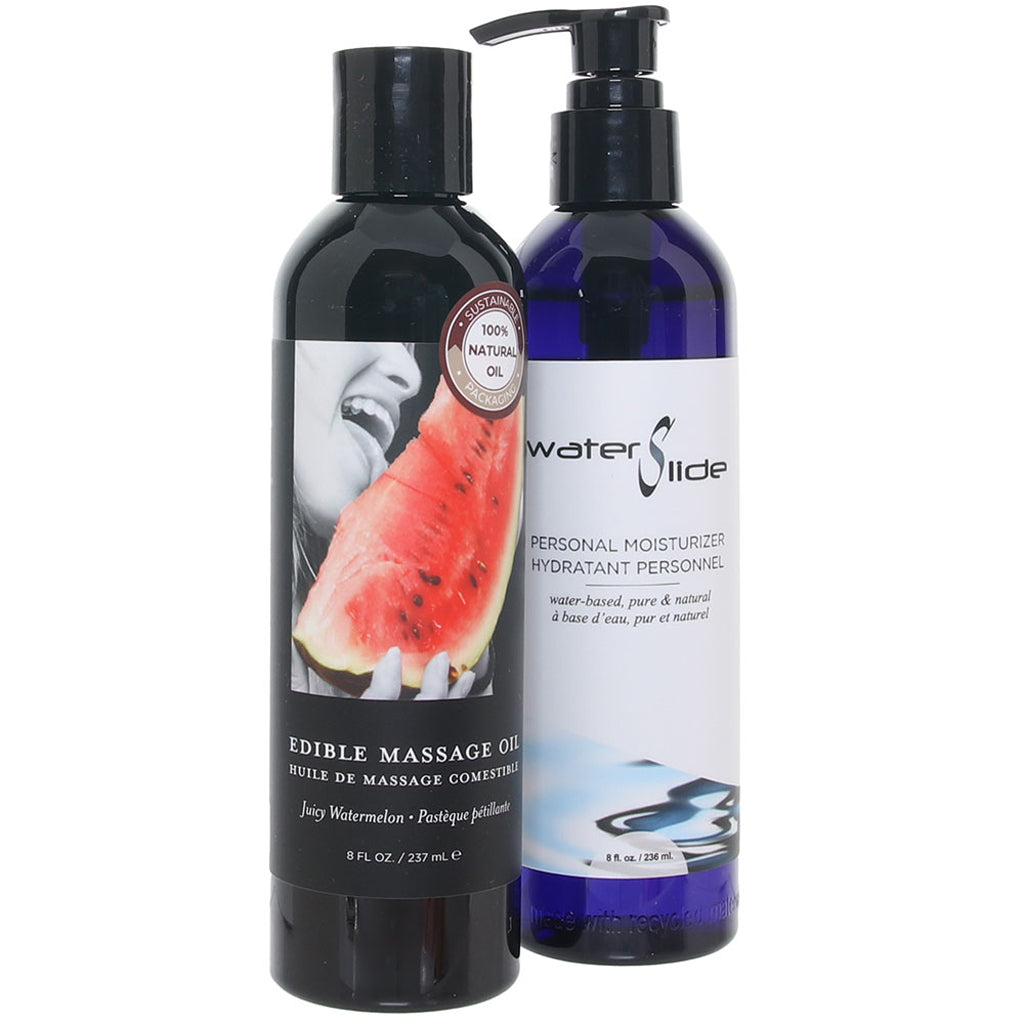 Hemp Seed Better Together Set in Juicy Watermelon - Tophatter's Adult Sex Toys Online Lubes and Lotions > Flavored Sex Lubes - Tophatter Daily Deals