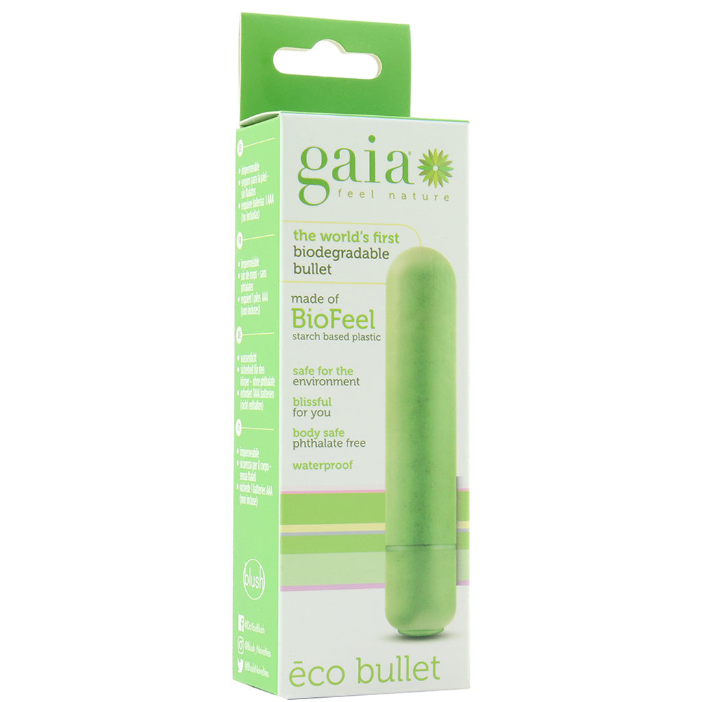 Gaia BioFeel Biodegradable Bullet Vibe in Green Vibrators > Bullet and Egg Vibrators - Tophatter Daily Deals