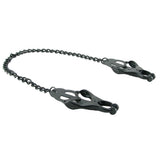 Master Series Monarch Noir Chained Clover Clamps - Tophatter's Adult Products Bondage and Fetish > Nipple Stimulators & Clamps - Tophatter Daily Deals