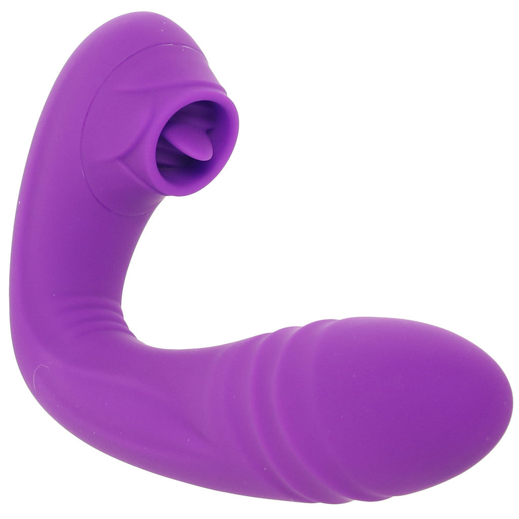 BodyWand G-Play Squirt Master Thrusting & Licking Vibe Vibrators > Rabbit Vibrators - Tophatter Daily Deals