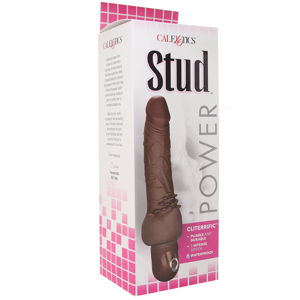 Waterproof Power Stud Cliterrific Vibe in Brown - Tophatter's Adult Sex Toys Online Vibrators > Realistic Vibrator Dildos - Tophatter Daily Deals