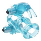 Double Trouble Vibrating Support System in Blue Cock Rings - Tophatter Daily Deals