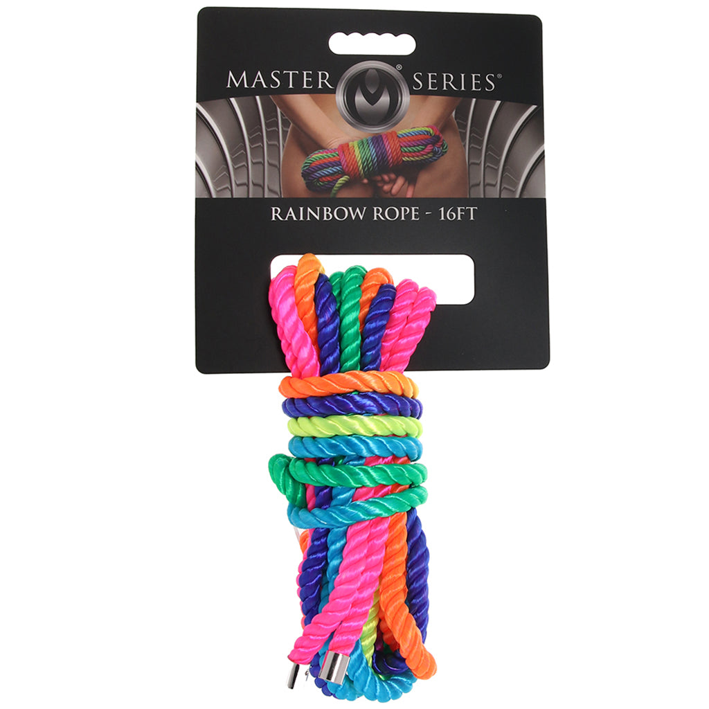 Master Series Rainbow Rope in 16'/4.8m - Tophatter's Adult Sex Toys Online Bondage and Fetish > Restraints - Tophatter Daily Deals