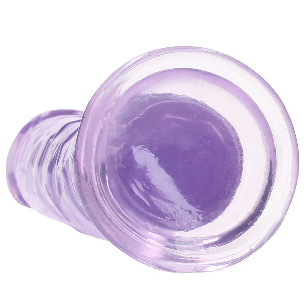 RealRock Crystal Clear Jelly 8 Inch Dildo in Purple - Tophatter's Adult Products Dildo Sex Toys > Realistic Dildos - Tophatter Daily Deals