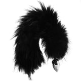 Stainless Steel Butt Plug with Fur Tail Anal Sex Toys > Butt Plugs - Tophatter Daily Deals