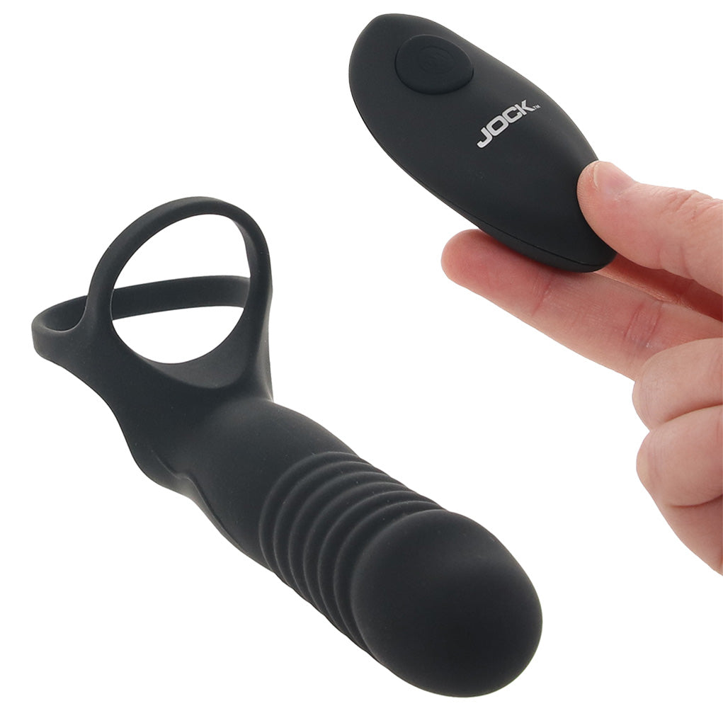Jock Double Thrust Remote Vibe with C-Ring Anal Sex Toys > Anal Vibrators - Tophatter Daily Deals
