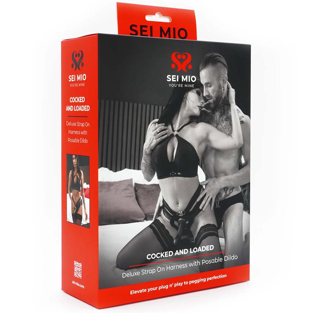 Sei Mio Cocked and Loaded Strap-On with Posable Dildo Dildo Sex Toys > Strap-On and Harnesses - Tophatter Daily Deals