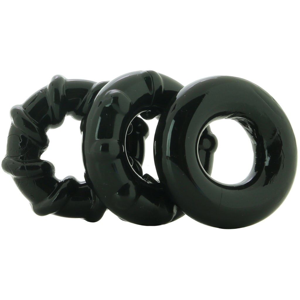 Renegade Dyno Cock Rings 3 Pack in Black Cock Rings - Tophatter Daily Deals