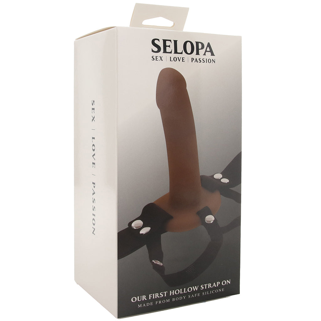 Selopa Our First Hollow Strap-On in Dark Dildo Sex Toys > Harness Compatible - Tophatter Daily Deals