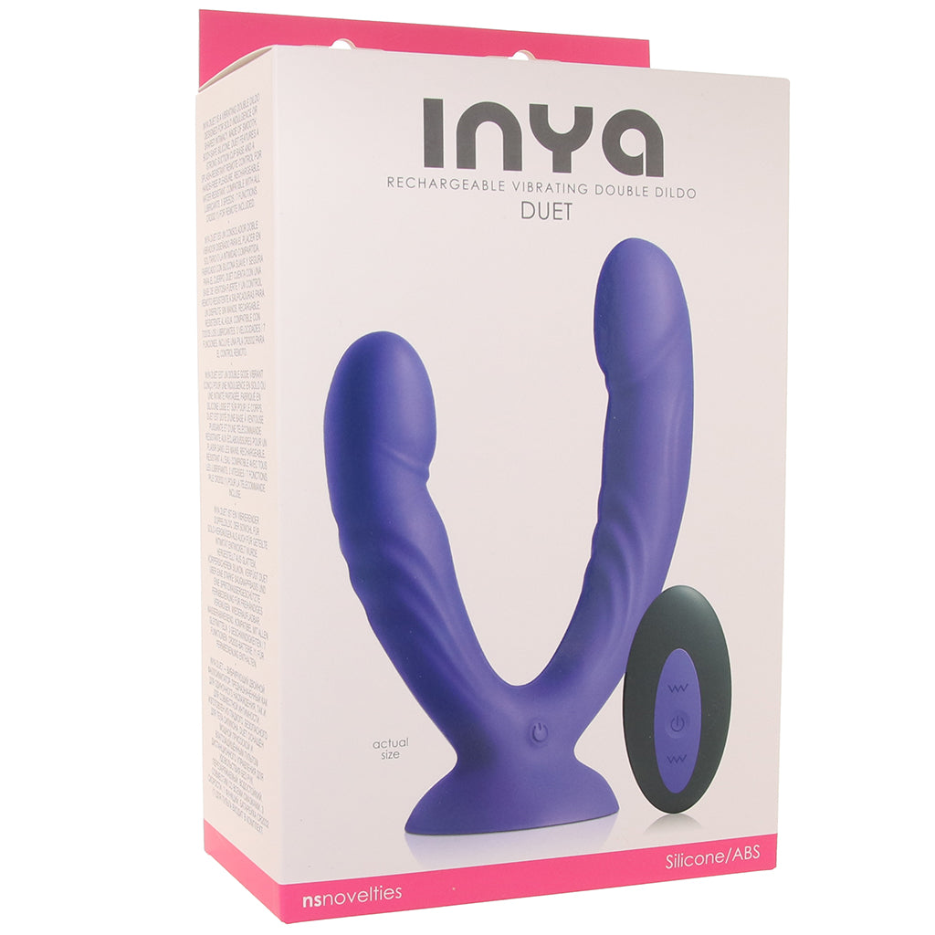 Inya Duet Vibrating Double Dildo in Purple Vibrators > Double Penetration - Tophatter Daily Deals