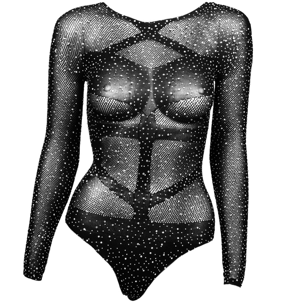 Radiance Long Sleeve Black Body Suit XL Lingerie > Lingerie - Tophatter Daily Deals