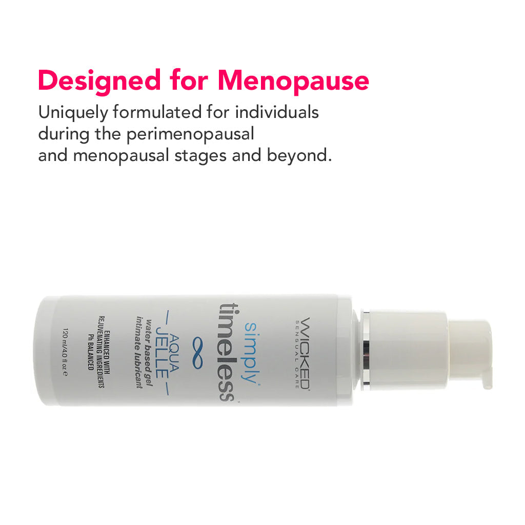Simply Timeless for Menopause Aqua Jelle Lube 4oz/120ml Lubes and Lotions > Water Based Sex Lubes - Tophatter Daily Deals