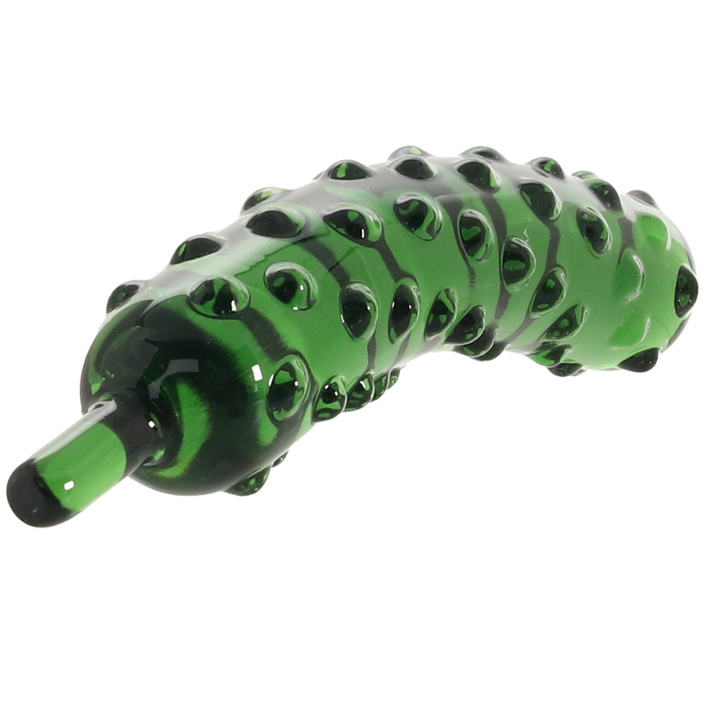 gläs Caressing Cucumber Glass Dildo Dildo Sex Toys > G-Spot Dildos - Tophatter Daily Deals