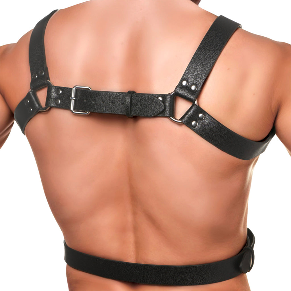 Strict 6 O-Ring Chest Harness - Tophatter's Adult Sex Toys Online Bondage and Fetish > Tools & Accessories - Tophatter Daily Deals