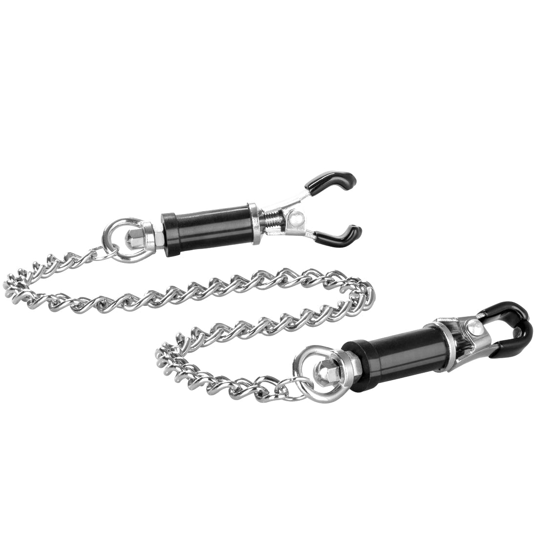 nipple play Superior Nipple Clamps in Silver - Tophatter's Adult Sex Toys Online Bondage and Fetish > Nipple Stimulators & Clamps - Tophatter Daily Deals