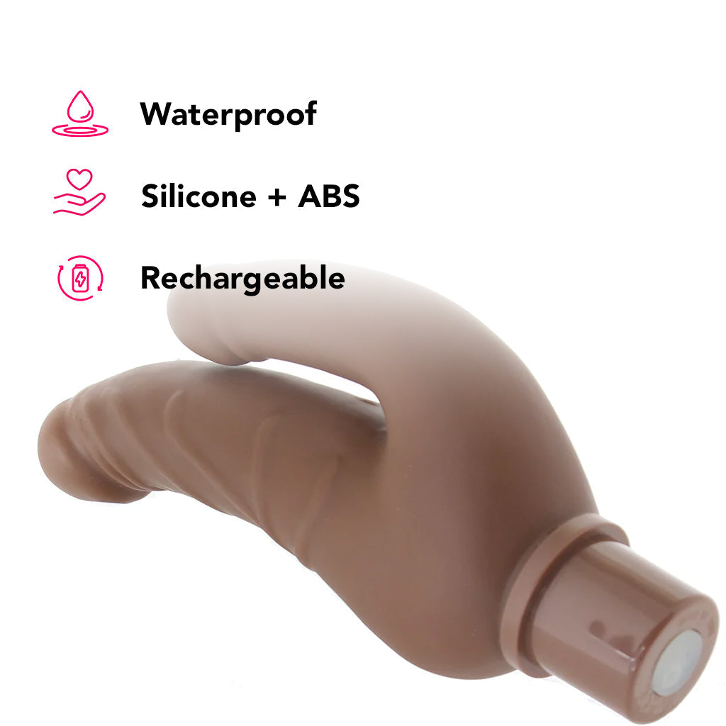 Power Stud Rechargeable Over & Under Vibe in Brown - Tophatter's Adult Products Vibrators > Realistic Vibrator Dildos - Tophatter Daily Deals