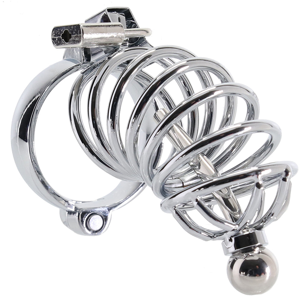 Blue Line Urethral Play Cage Bondage and Fetish > Cock and Ball Devices - Tophatter Daily Deals