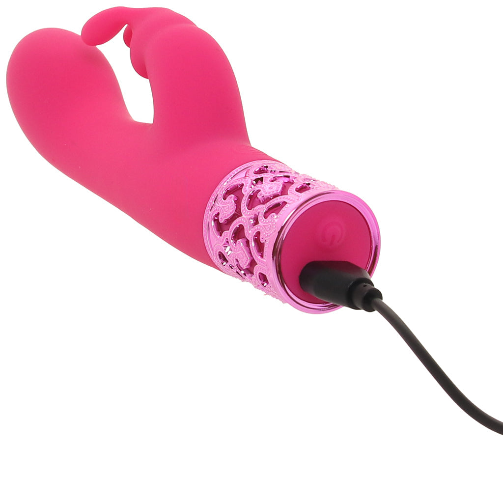Royal Gems Rabbit Vibe in Pink Vibrators > Rabbit Vibrators - Tophatter Daily Deals