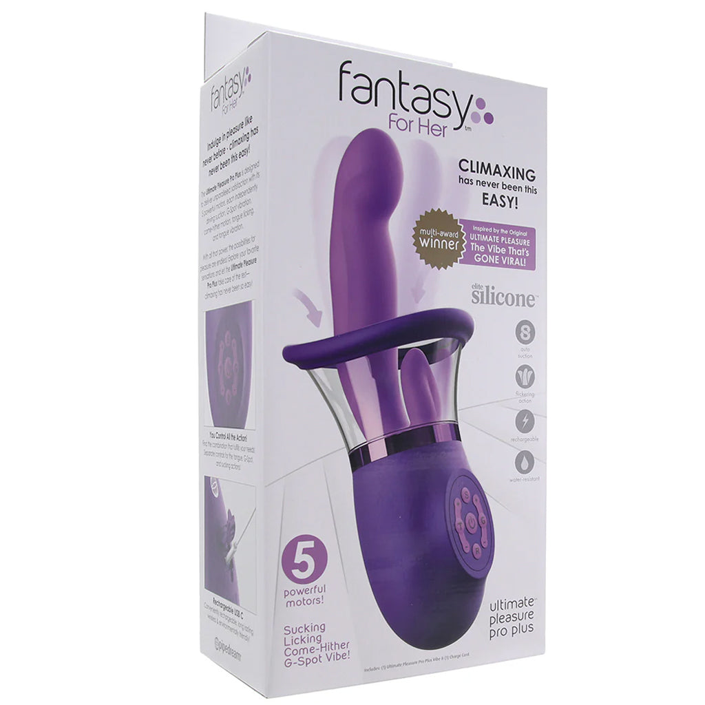 Fantasy For Her Ultimate Pleasure Pro Plus Vibe - Tophatter's Adult Sex Toys Online Vibrators > Clitoral Suction & Stimulation - Tophatter Daily Deals