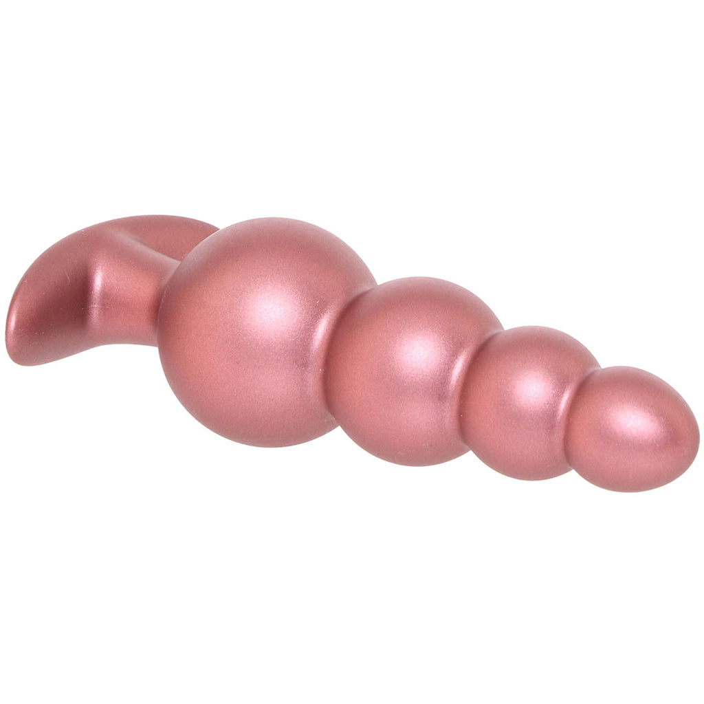 Ouch! Smooth Silicone Beaded Butt Plug in Rose Gold - Tophatter's Adult Sex Toys Online Anal Sex Toys > Butt Plugs - Tophatter Daily Deals