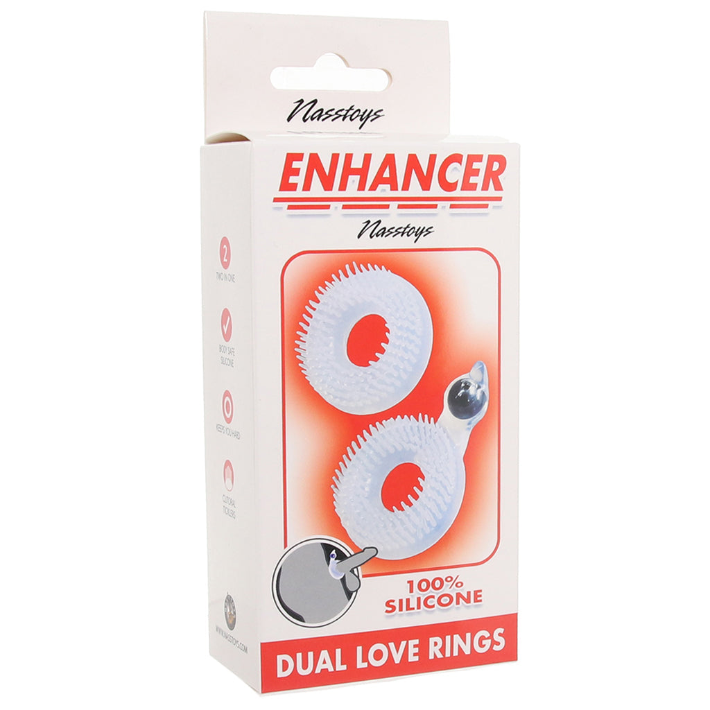 Enhancer Silicone Dual Love Rings Cock Rings - Tophatter Daily Deals