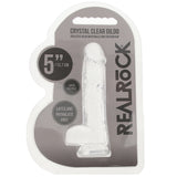 RealRock 5 Inch Realistic Ballsy Dildo in Crystal Clear Dildo Sex Toys > Realistic Dildos - Tophatter Daily Deals