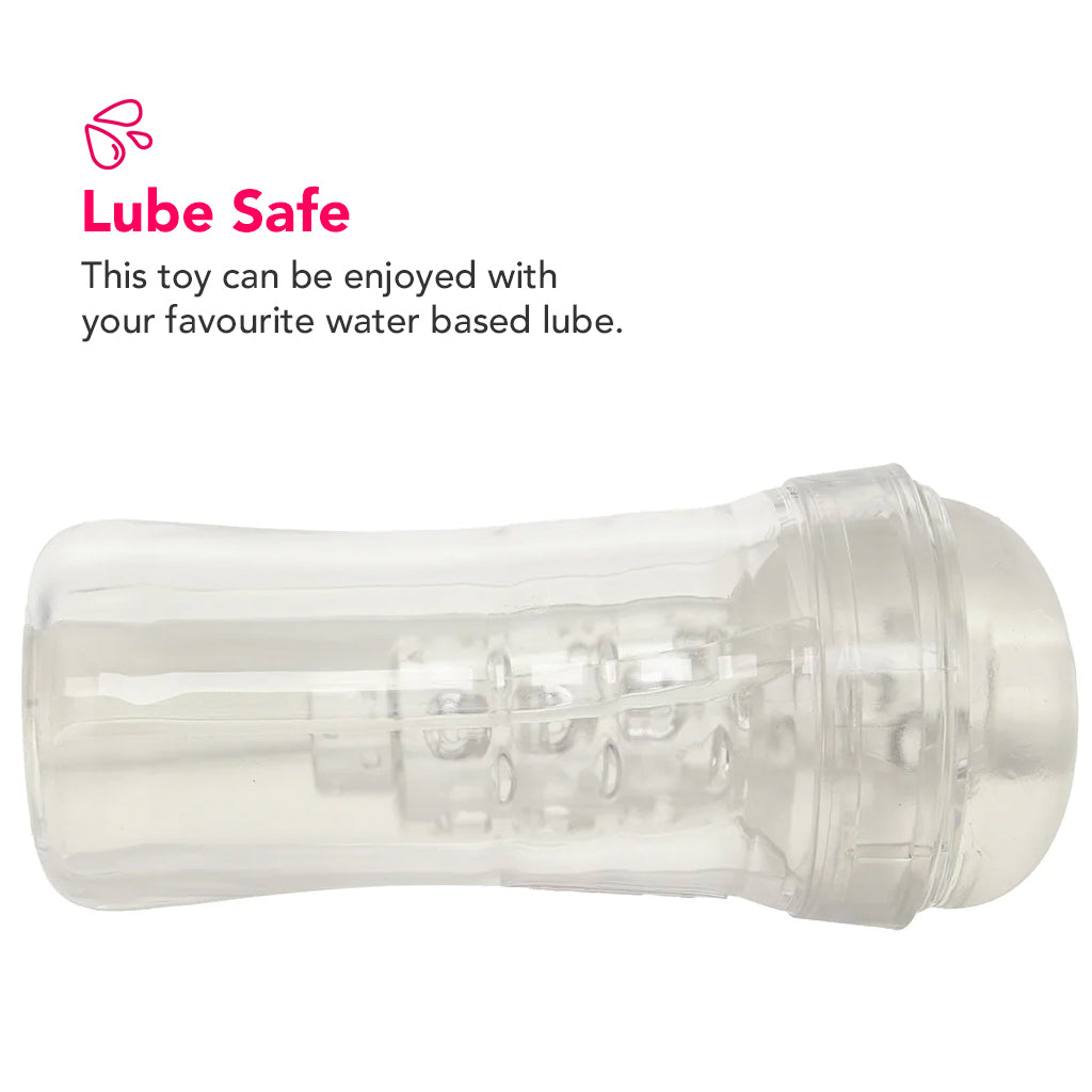 PDX Elite ViewTube Plus See-Thru EZ-Grip Stroker Male Masturbators > Discreet Masturbators - Tophatter Daily Deals